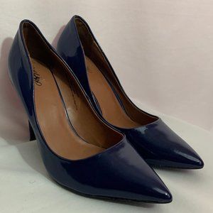 Mossimo Patent Leather Pumps - Navy Blue Sz 8.5